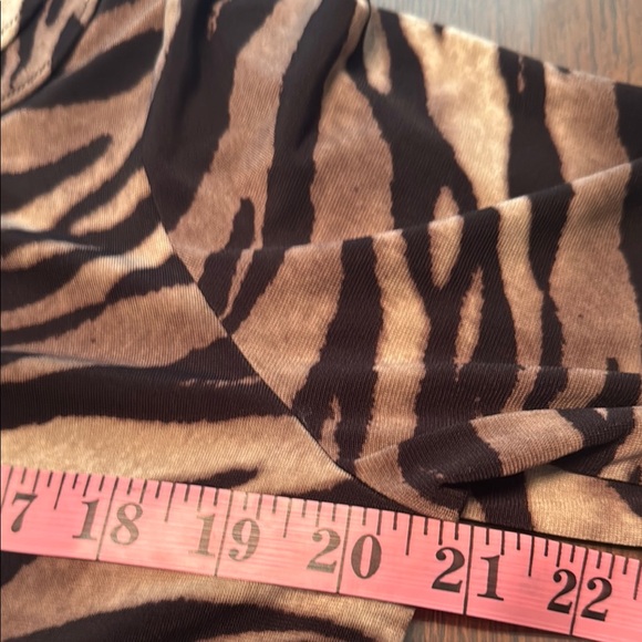 Nine West Brown Ruffled Buttoned Blouse - Picture 9 of 9